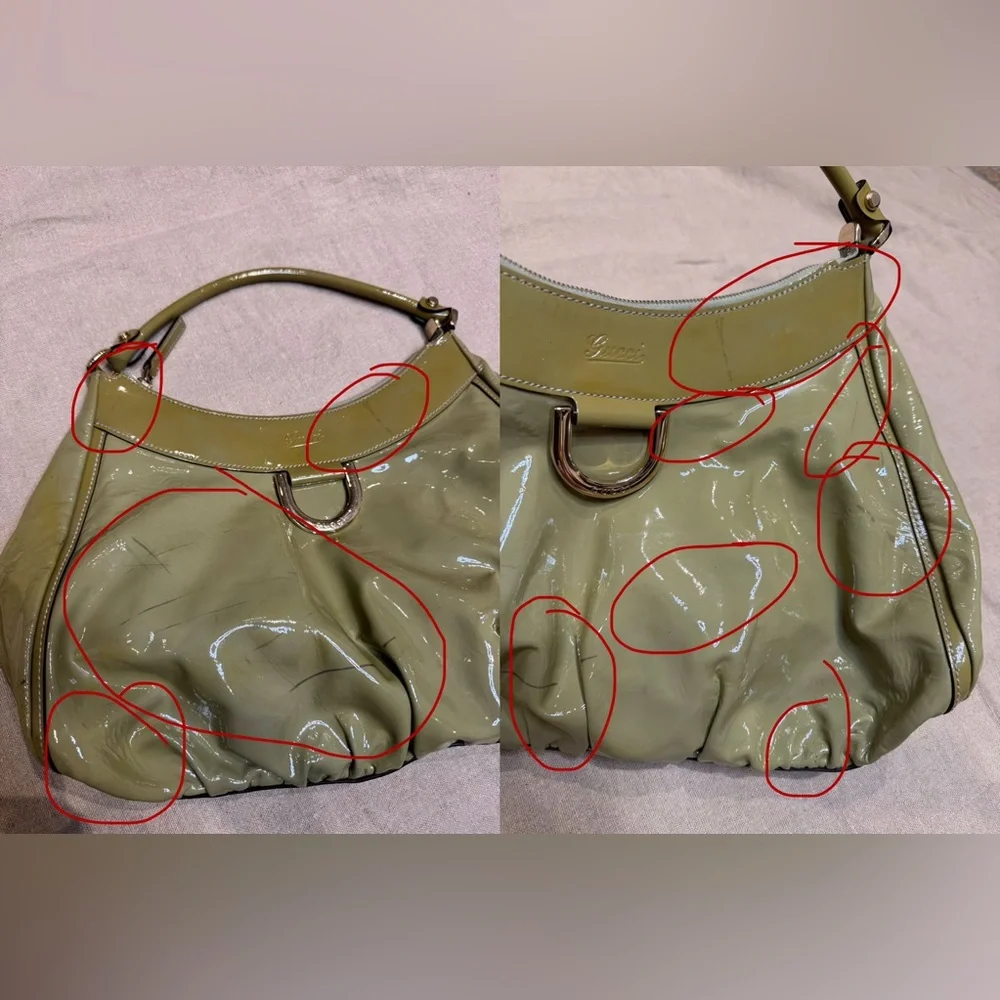 Gucci Abbey D-Ring Patent Leather Hobo Bag - Picture 4 of 16